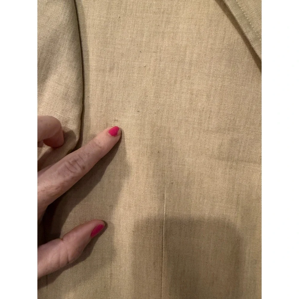 Banana Republic Blazer‎ Mens 38S Tan Linen Cotton Blend 3 Button Coat Jacket